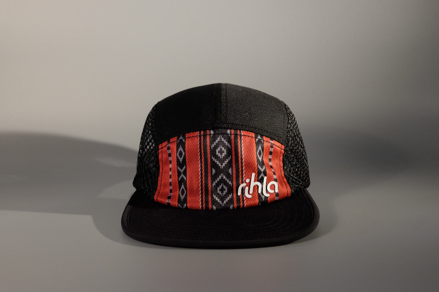 rihla red sadu running cap - front of cap