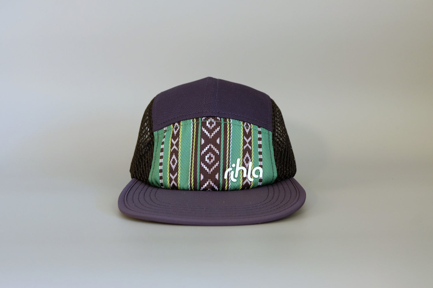 rihla green sadu running cap - front of cap