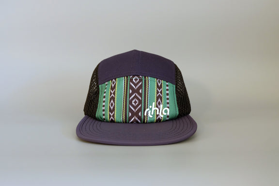 rihla green sadu running cap - front of cap