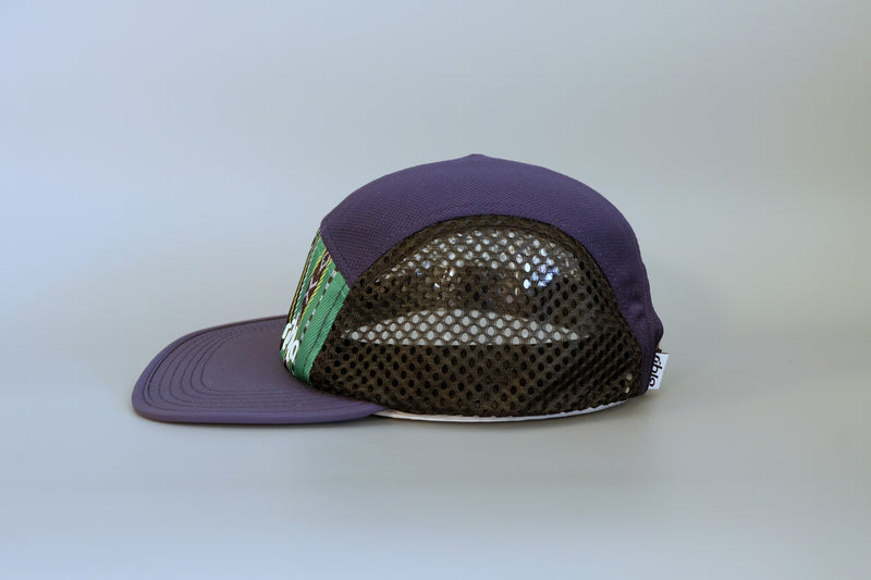 rihla green sadu running cap - side of cap